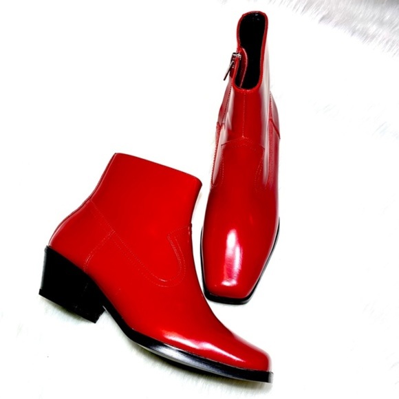 Calvin Klein Shoes - NWT CK Leather Ankle Boots Western Booties Vintage